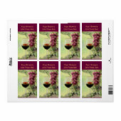 Étiquette à vin personnalisable (Feuille entière)