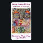 Étiquette à vin - Talavera Chouette rose Boire Vin<br><div class="desc">Idéal pour de nombreuses occasions : Mariage, Fiançailles, Bar Mitzvah, Bat mitzvah, Bnai Mitzvah, Chanukkah, Hanoukka, Pessver, Pesach, Rosh-Hashanah, Yom Kippur, Sabbath, Purim, Shavuot, Sukkot, Simchat Torah, Tu B'Shevat, Lag B'Omer, Shabbat, Fête des mariées Fêtes, Bachelor & Bachelorette, Félicitations, Cérémonies, Fête, Douches, Réceptions, Anniversaire, Dîner, Soirée, Cocktail, Fête du costume,...</div>