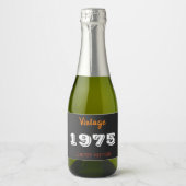 Étiquette à vin vintage 1975 édition limitée - 50e (Devant)