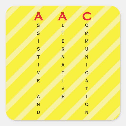 étiquette AAC jaune (Devant)