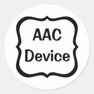 étiquette AAC noire