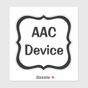 étiquette AAC noire