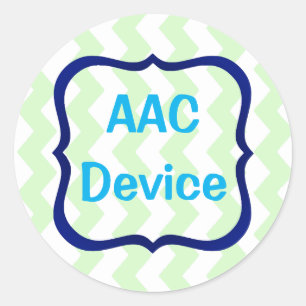 étiquette AAC verte
