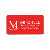 Étiquette ABC du Dr Seuss : Lettre M - Blanc | Ajouter Votre (Devant)