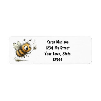 Étiquette Abeille Bumble personnalisée