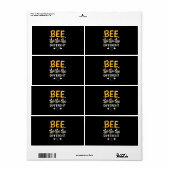 Étiquette Abeille différente (Feuille entière)