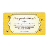 Étiquette Abeille faite main (Devant)