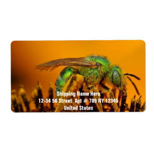 Étiquette Abeille obtenant le bonbon 1