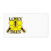 Étiquette Abeilles affectueuses (Devant)