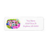 Étiquette Abrite rose Confort (Devant)