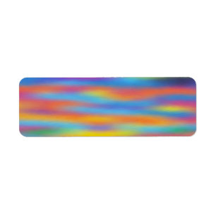 Étiquette Abstract Desert Sunset Sky Artwork