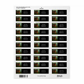 Étiquette Abstrait Cabine de chasse à la petite chasse (Feuille entière)