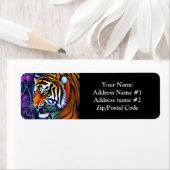 Étiquette Abstrait Majestic Predator Tiger (En situation)