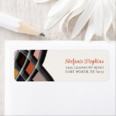 Étiquette Abstrait Moderne Avec Élégant Script Adresse De Re (En situation)