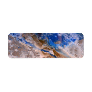 Étiquette Abstrait plage de sable motif motif en mousse d'ea