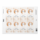 Étiquette Accessoires de table de mariage en cuivre Spray (Feuille entière)