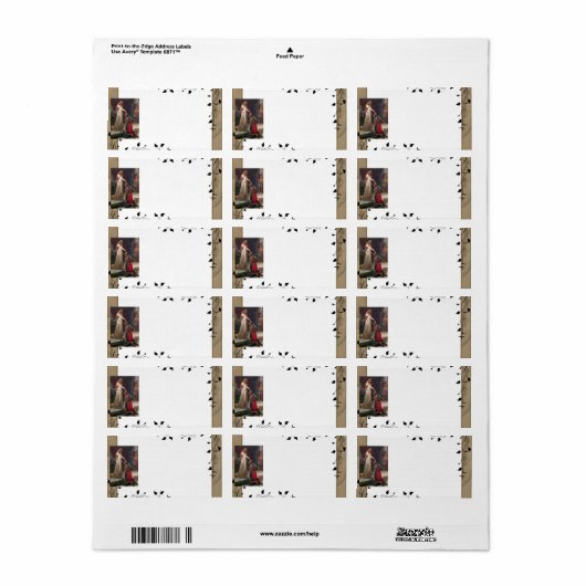 Étiquette Accolade-Le Chevalier (Feuille entière)