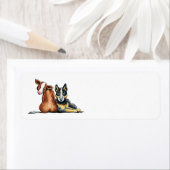 Étiquette ACD et vache Brown (En situation)