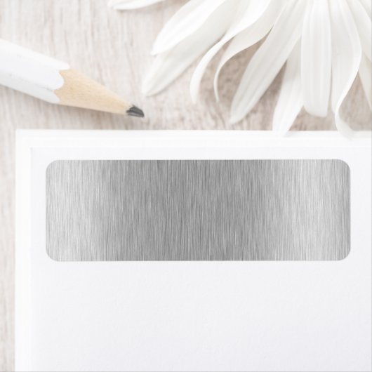 Étiquette Acier inoxydable texturé (En situation)