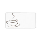 Étiquette Addicité au café (Devant)