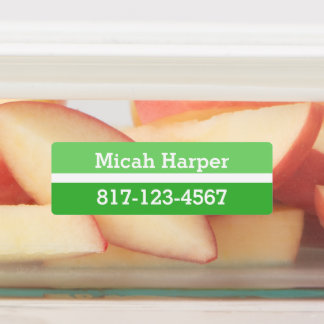 Étiquette adhésif vert bloc de couleur vert Rectan