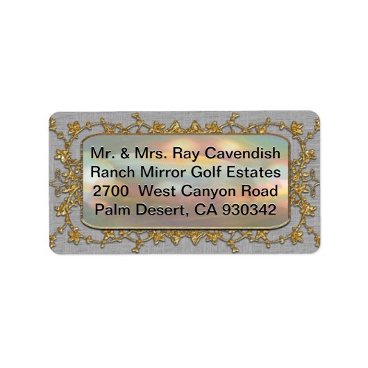 Étiquette Adlamchelle Hiver Élégant (Devant)