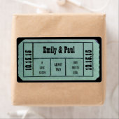 Étiquette Admettre DEUX enregistrer la date TICKET (En situation)