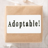 Étiquette adopté (En situation)