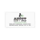Étiquette Adopter Ne pas Acheter (Devant)