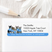 Étiquette Adoptez le garde-robe chats Off-Leash Art™ Blue Ta (En situation)