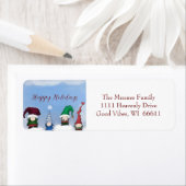 Étiquette Adorable Gnome Posse (En situation)