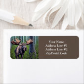 Étiquette Adorable Petite Oie Abstraite (En situation)