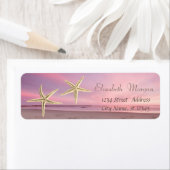 Étiquette Adorable Starfish Beach Sunset (En situation)