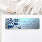 Étiquette Adorable stylish, Boules de Noël, Snowflakes (En situation)