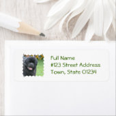 Étiquette adorable Terre-Neuve (En situation)