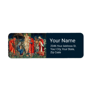 Étiquette ADORATION DE MAGI Morris, Burne-Jones