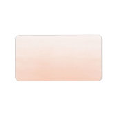 Étiquette Adresse blanche de l'aquarelle de corail (Devant)