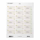 Étiquette Adresse Citron Amalfi Luxe (Feuille entière)