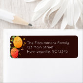 Étiquette Adresse d'anniversaire sur le thème des fruits (En situation)