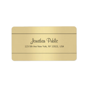 Étiquette Adresse d'apparence Modèle simple et sophistiquée