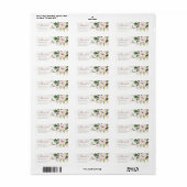 ÉTIQUETTE ADRESSE DE BABY SHOWER ROSE ROSE ROSE DOUCE DOUCE (Feuille entière)