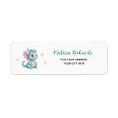 Étiquette Adresse de bébé dragon (Devant)
