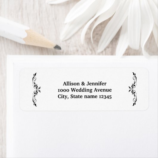 Étiquette Adresse de conception de l'écran de retour (En situation)