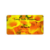 Étiquette Adresse de Copa de Oro (Devant)