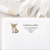 Étiquette Adresse de Corgi (En situation)
