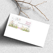 Étiquette Adresse de Fête de Mariage avec un Arc de Fleurs S