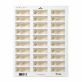 Étiquette Adresse de la branche d'olive mignonne moderne élé (Feuille entière)