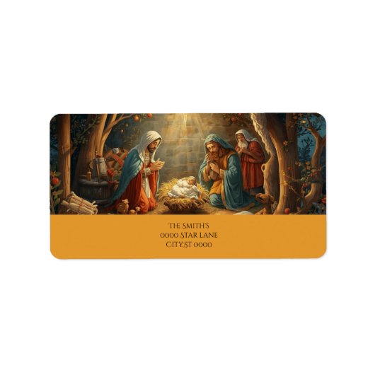 Étiquette Adresse de la crèche (Devant)