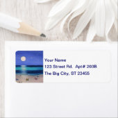 Étiquette Adresse de la plage de minuit (En situation)