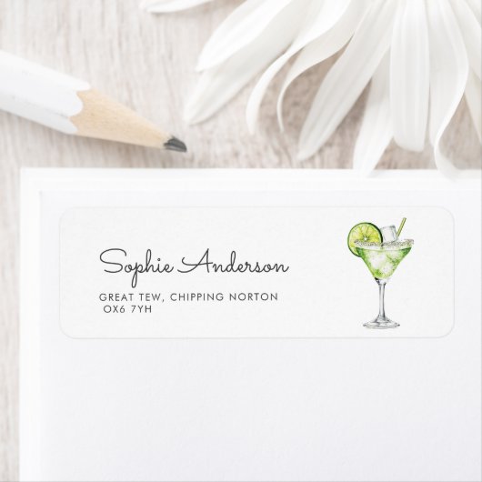 Étiquette Adresse de la soirée de mariage Margarita (En situation)